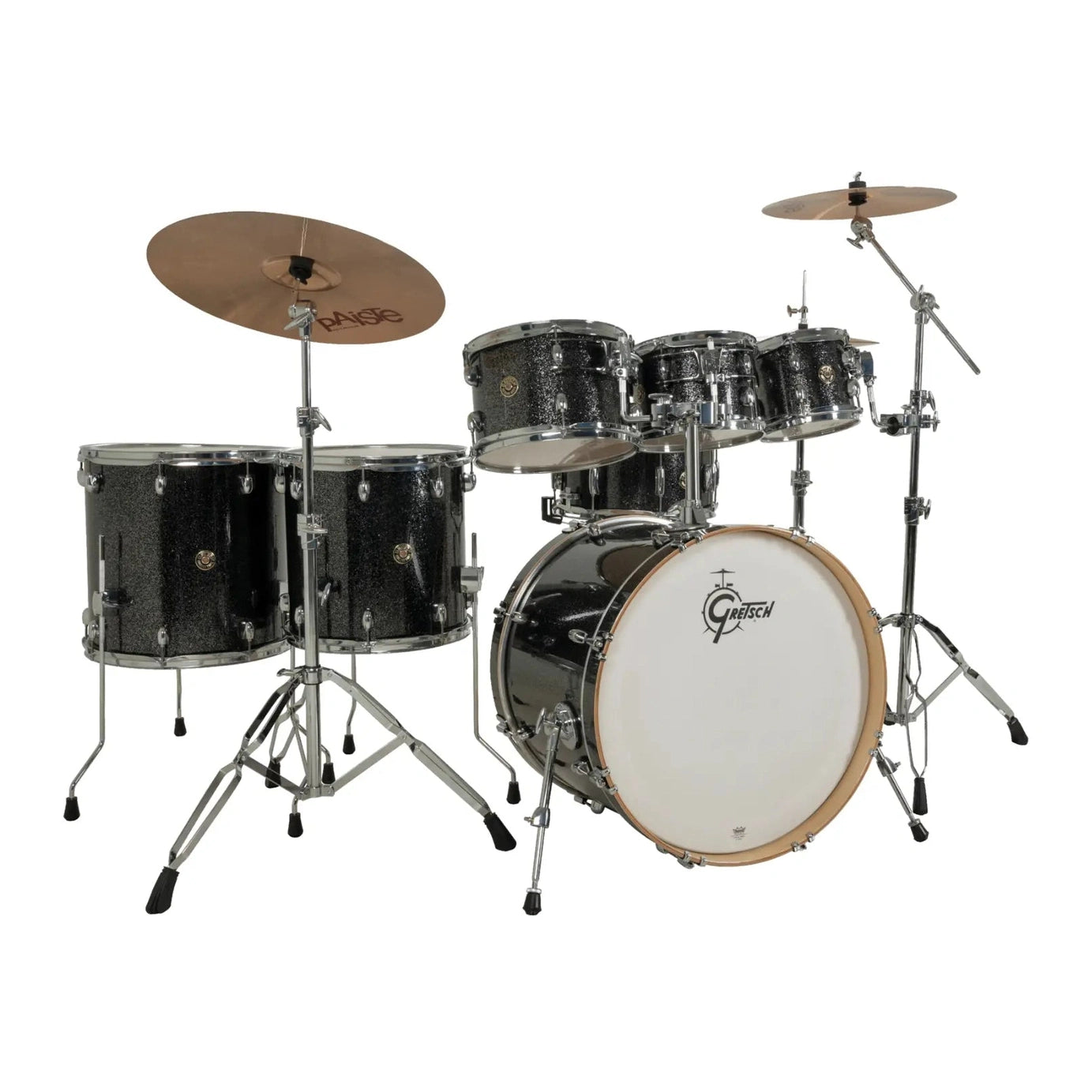Gretsch Catalina Maple CM2 7pc Drum Set 22/8/10/12/14/16/14 Black Stardust