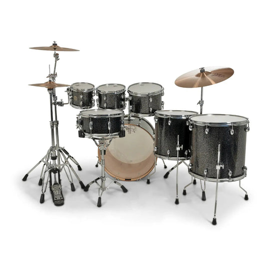 Gretsch Catalina Maple CM2 7pc Drum Set 22/8/10/12/14/16/14 Black Stardust