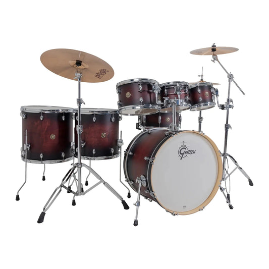 Gretsch Catalina Maple CM2 7pc Drum Set 22/8/10/12/14/16/14 Satin Deep Cherry Burst