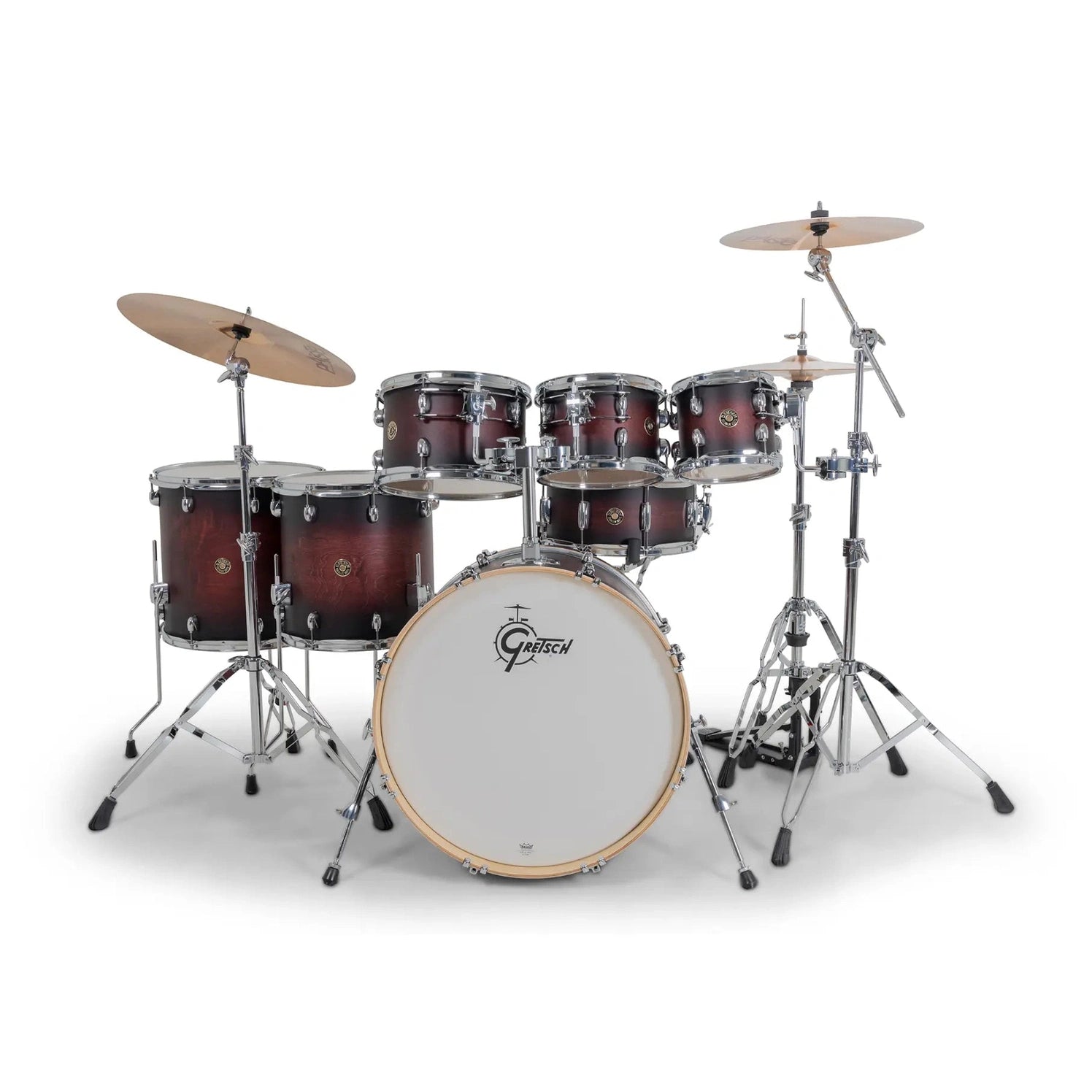 Gretsch Catalina Maple CM2 7pc Drum Set 22/8/10/12/14/16/14 Satin Deep Cherry Burst