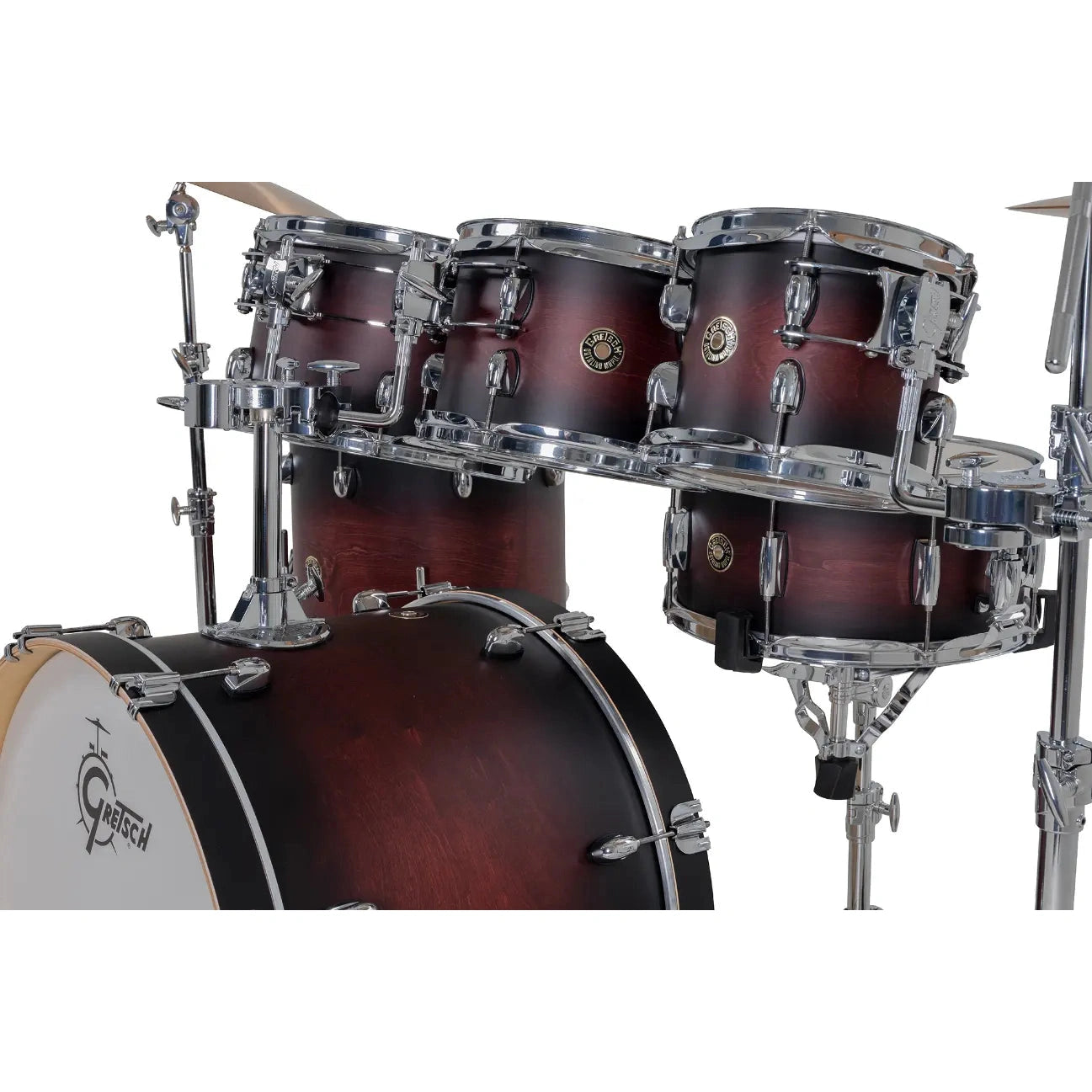 Gretsch Catalina Maple CM2 7pc Drum Set 22/8/10/12/14/16/14 Satin Deep Cherry Burst