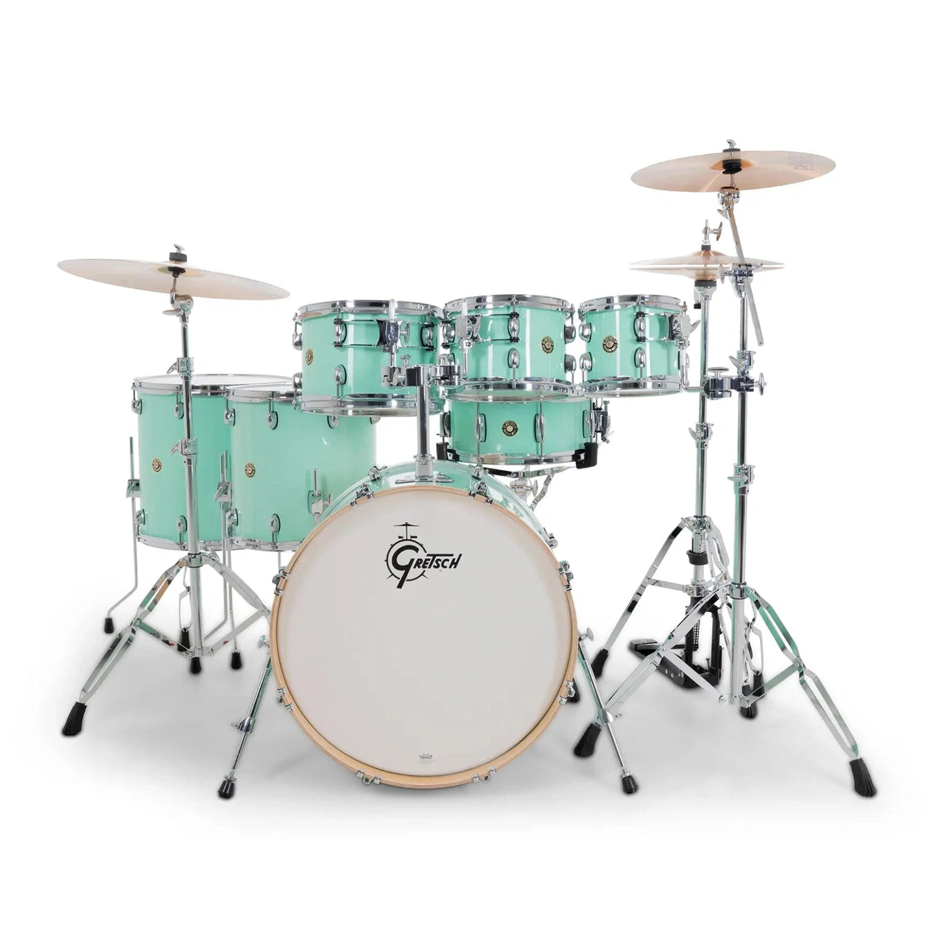 Gretsch Catalina Maple CM2 7pc Drum Set 22/8/10/12/14/16/14 Seafoam Green