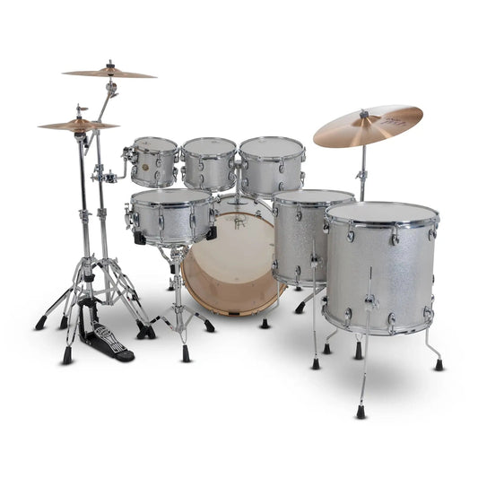 Gretsch Catalina Maple CM2 7pc Drum Set 22/8/10/12/14/16/14 Silver Sparkle