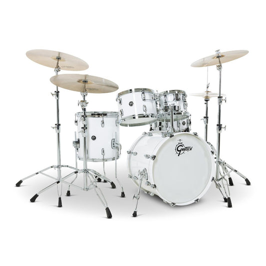 Gretsch Renown 5pc Drum Set Piano White 20/10/12/14/14 - Drum Center Of Portsmouth