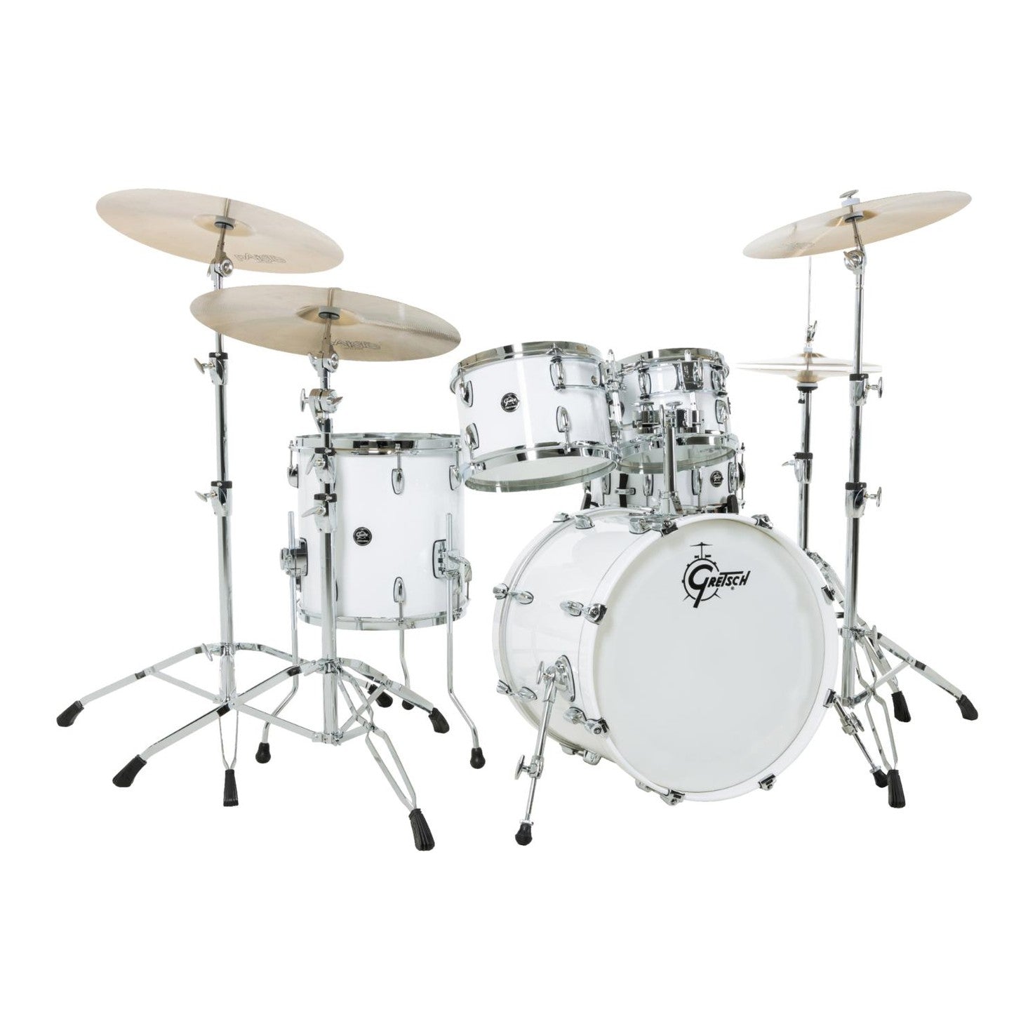 Gretsch Renown 5pc Drum Set Piano White 20/10/12/14/14 - Drum Center Of Portsmouth
