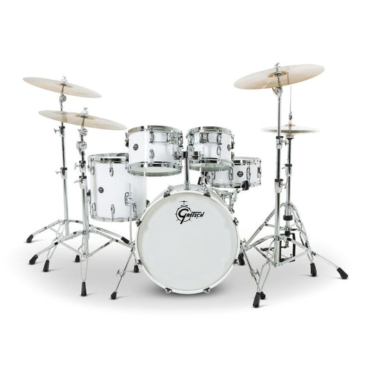 Gretsch Renown 5pc Drum Set Piano White 20/10/12/14/14 - Drum Center Of Portsmouth