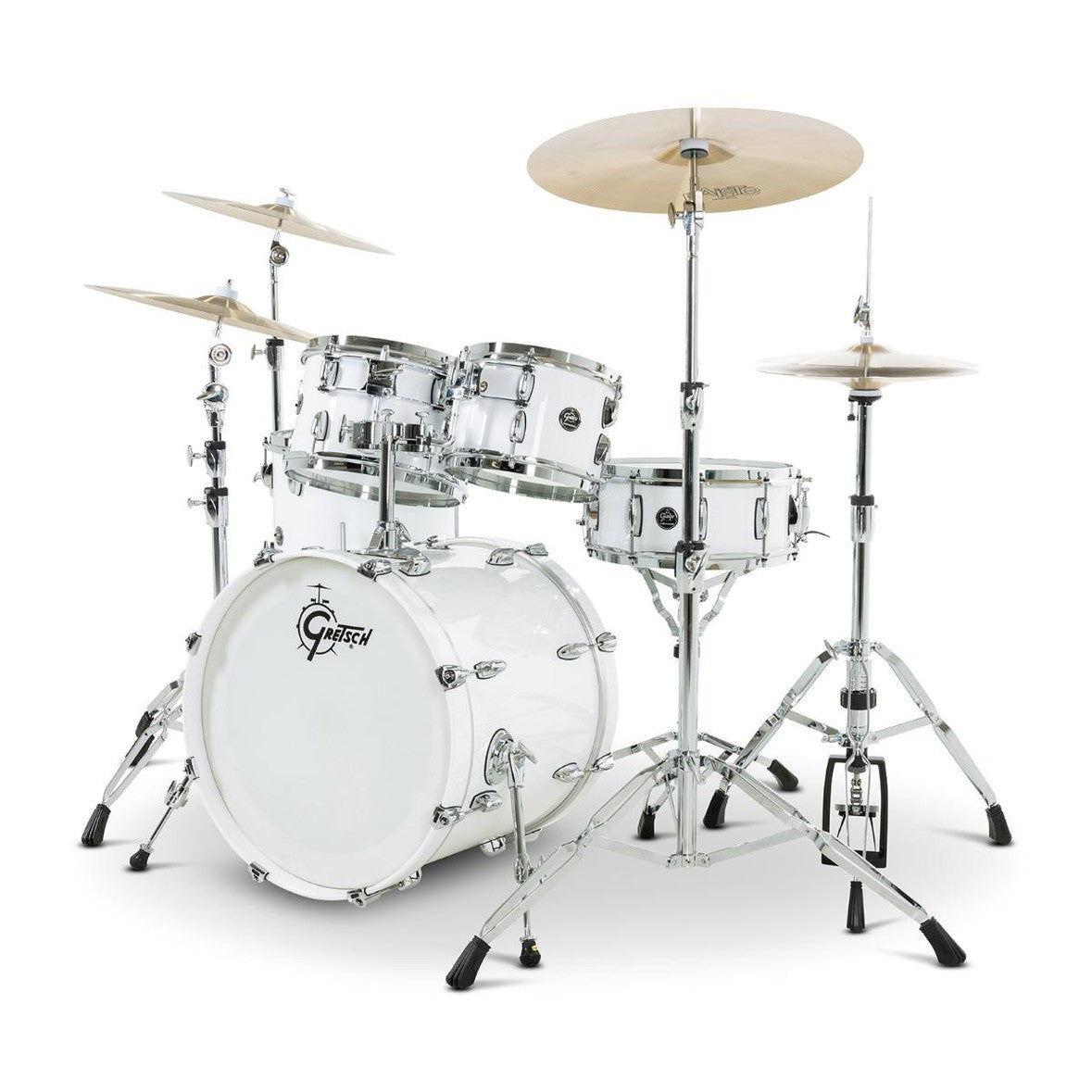 Gretsch Renown 5pc Drum Set Piano White 20/10/12/14/14 - Drum Center Of Portsmouth