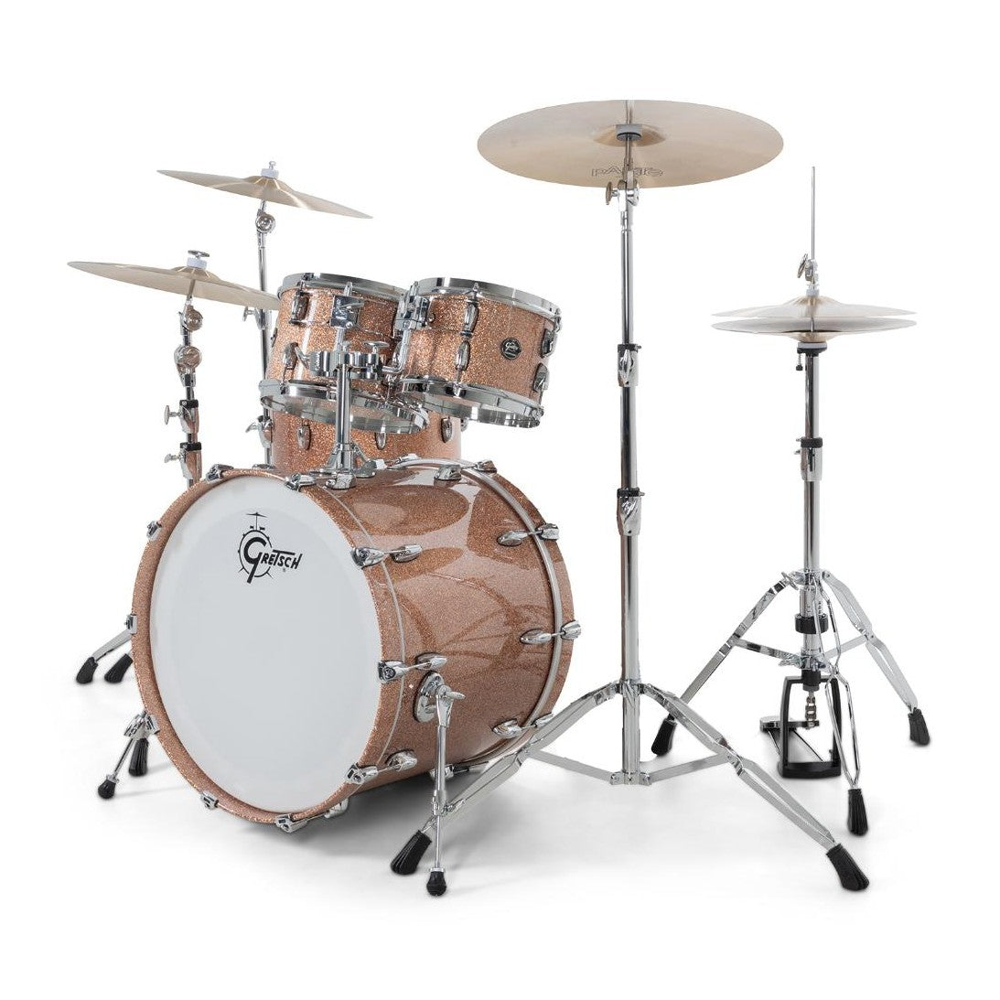 Gretsch Renown 4pc Drum Set Champagne Sparkle 22/10/12/16 - Drum Center Of Portsmouth