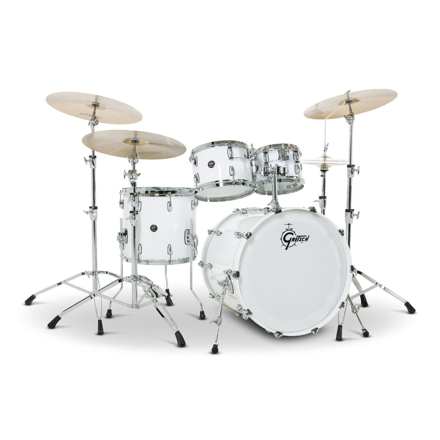 Gretsch Renown 4pc Drum Set Piano White 22/10/12/16 - Drum Center Of Portsmouth