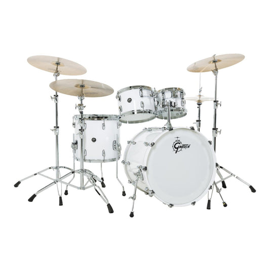 Gretsch Renown 4pc Drum Set Piano White 22/10/12/16 - Drum Center Of Portsmouth