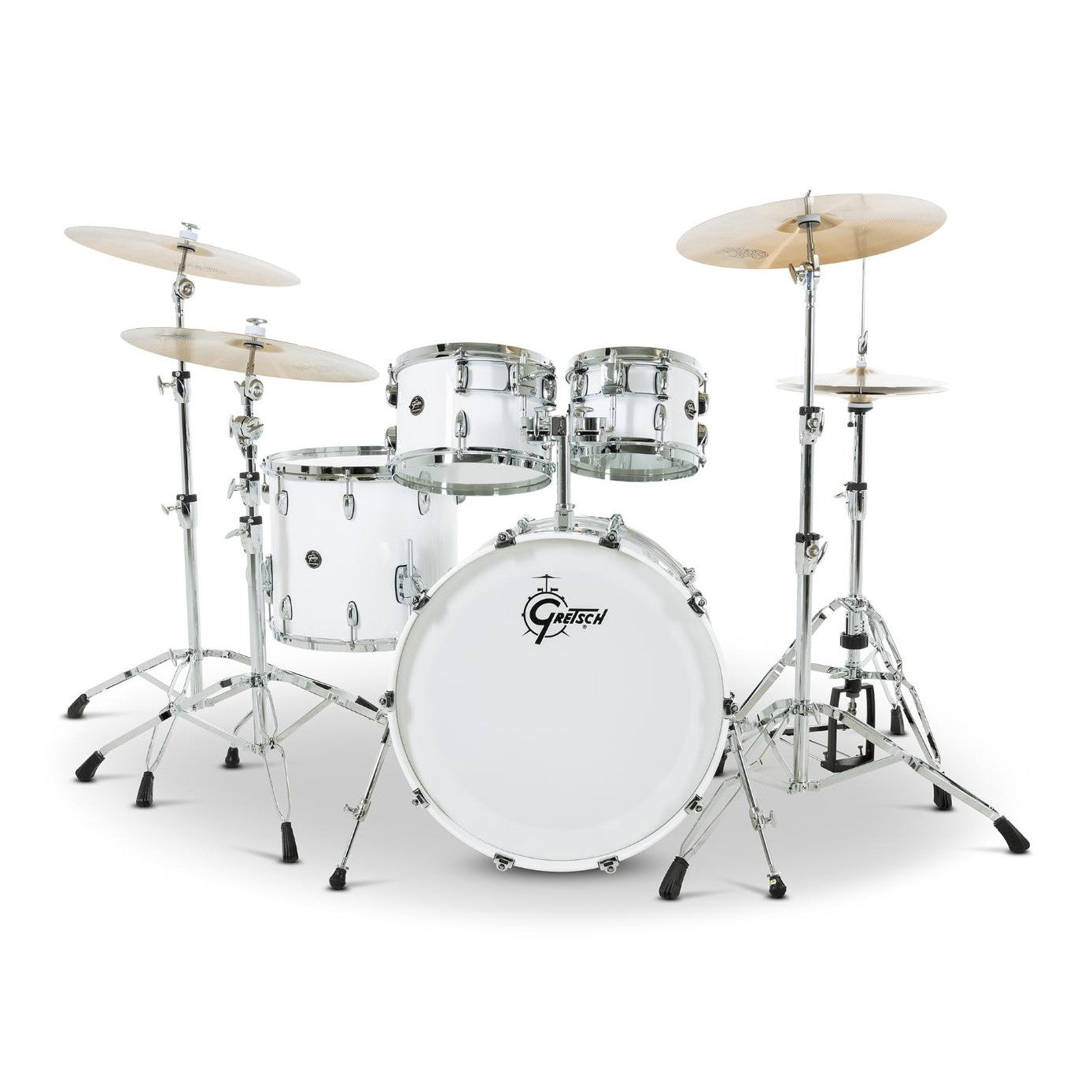 Gretsch Renown 4pc Drum Set Piano White 22/10/12/16 - Drum Center Of Portsmouth
