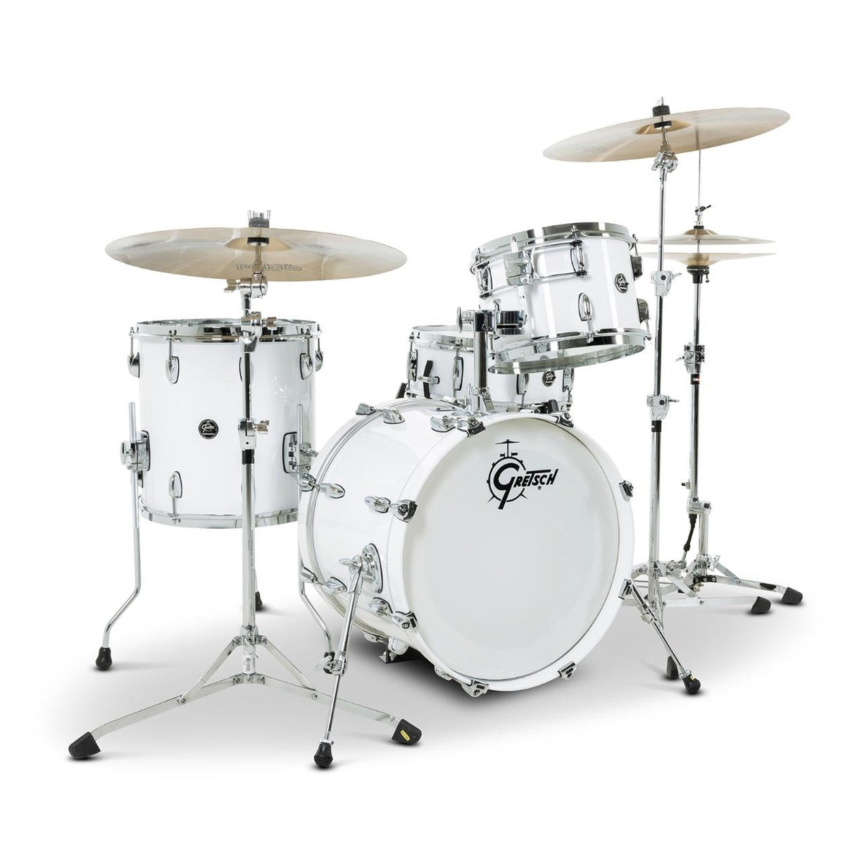 Gretsch Renown 4pc Drum Set Piano White 18/12/14/14 - Drum Center Of Portsmouth