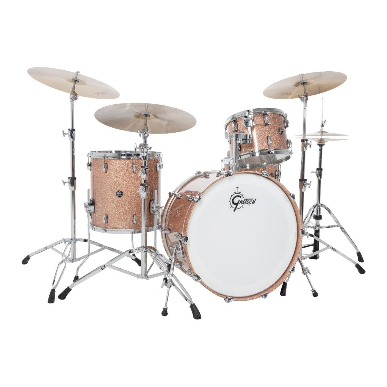 Gretsch Renown 4pc Drum Set Champagne Sparkle 24/13/16/14 - Drum Center Of Portsmouth