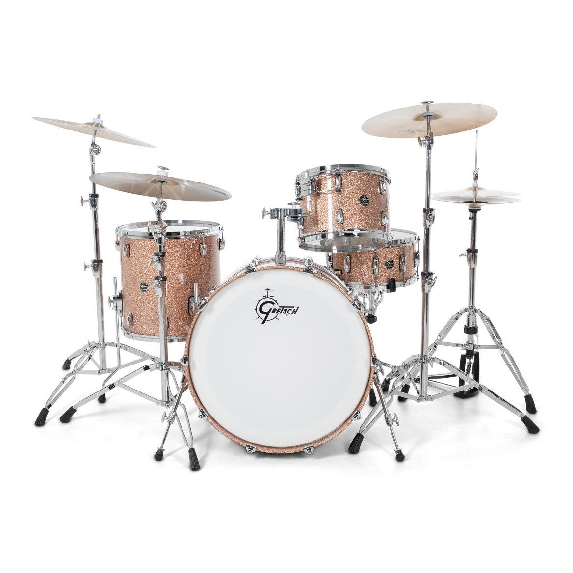 Gretsch Renown 4pc Drum Set Champagne Sparkle 24/13/16/14 - Drum Center Of Portsmouth