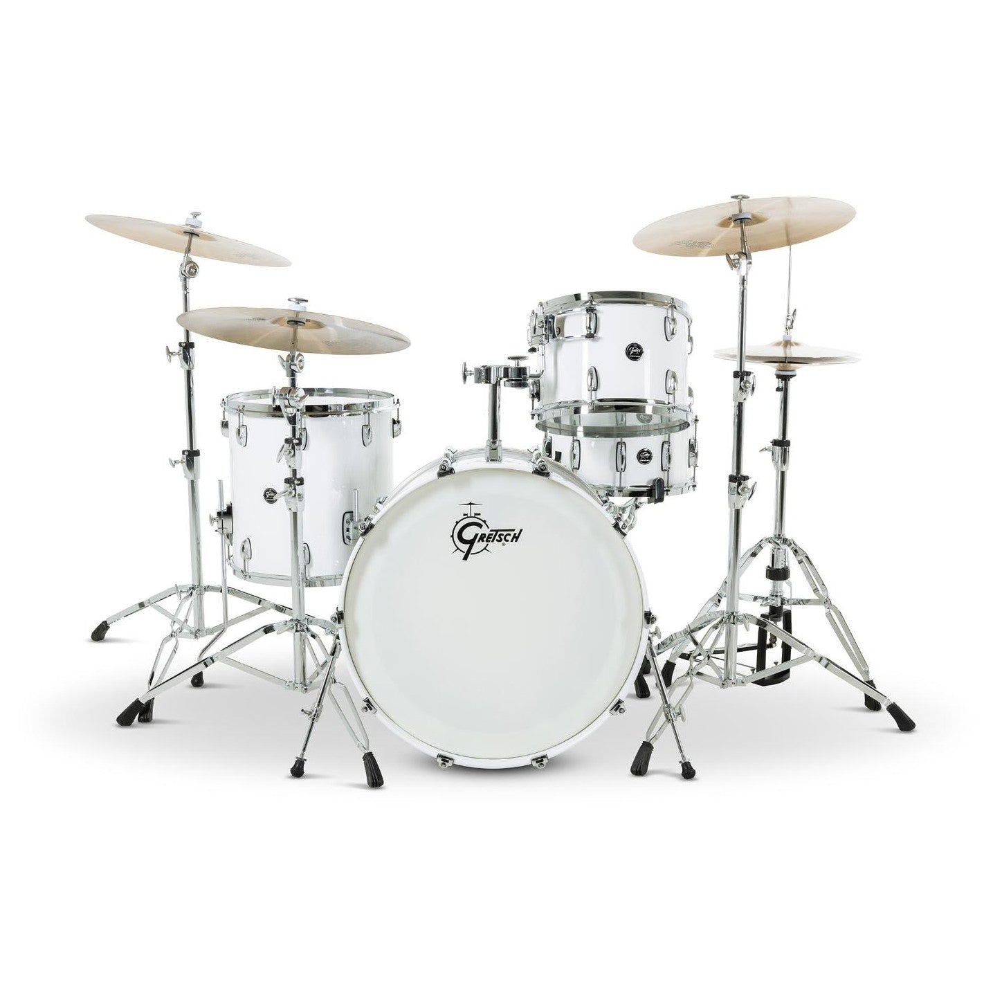 Gretsch Renown 4pc Drum Set Piano White 24/13/16/14 - Drum Center Of Portsmouth