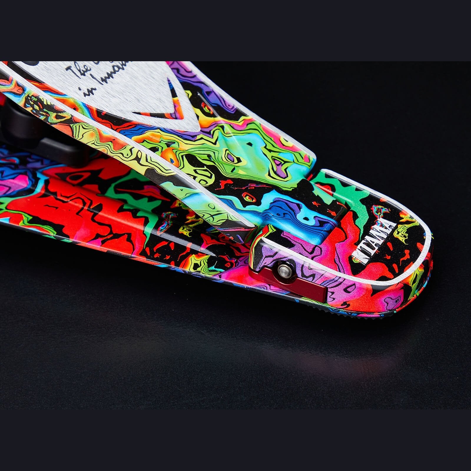 psychedelic pedals Tama 50th Anniversary Iron Cobra Marble Psychedelic Rainbow Power Glid
