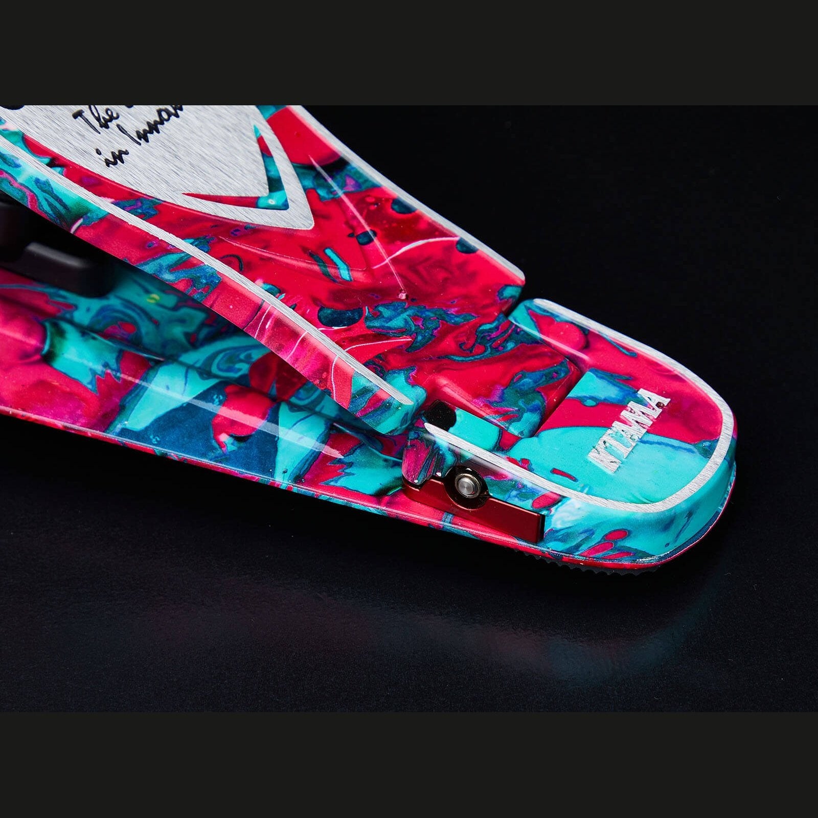 EMBARGOED UNTIL JAN 10 - Tama 50th Anniversary Iron Cobra Marble Coral Swirl Power Glide Twin Pedal - Drum Center Of Portsmouth