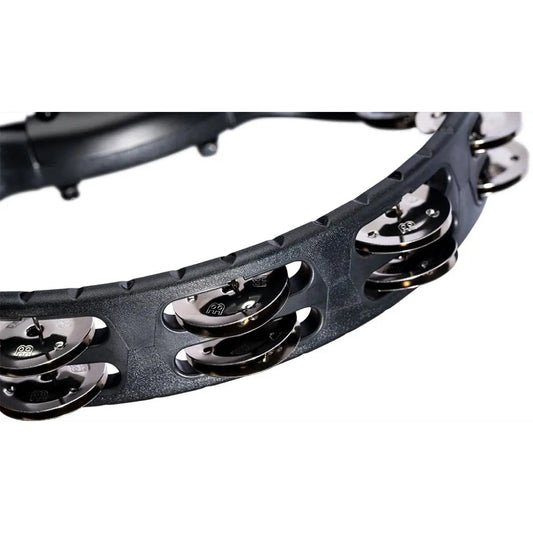 [SO] Meinl Headliner Drum Set Mounted Tambourine Steel Jingles Black - Drum Center Of Portsmouth