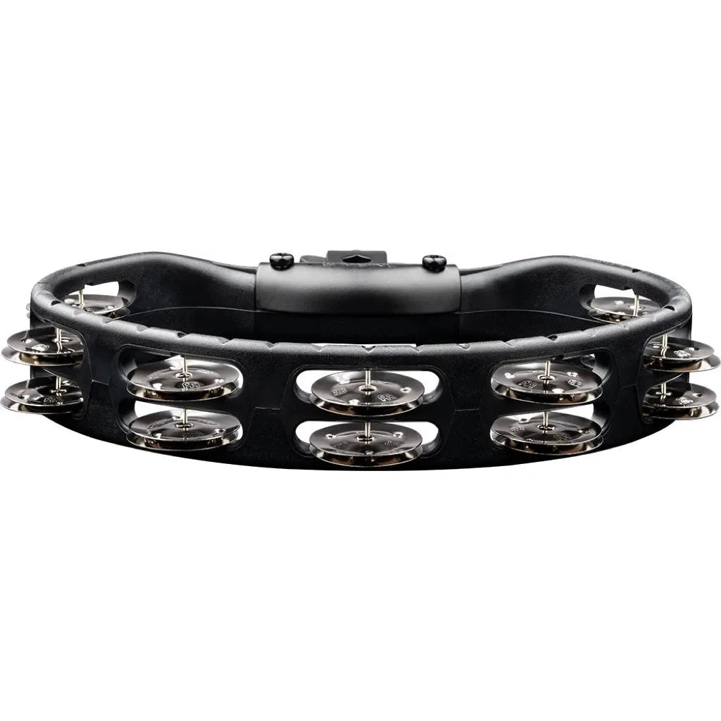 [SO] Meinl Headliner Drum Set Mounted Tambourine Steel Jingles Black - Drum Center Of Portsmouth