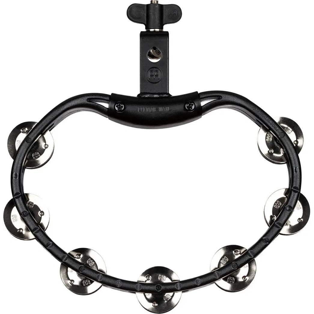 [SO] Meinl Headliner Drum Set Mounted Tambourine Steel Jingles Black - Drum Center Of Portsmouth