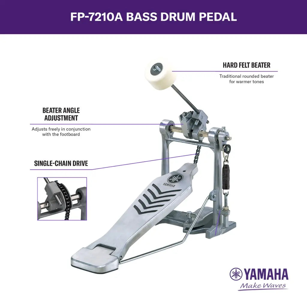 Yamaha FP-7210A 7210 Single Pedal Chain Drive - Drum Center Of Portsmouth