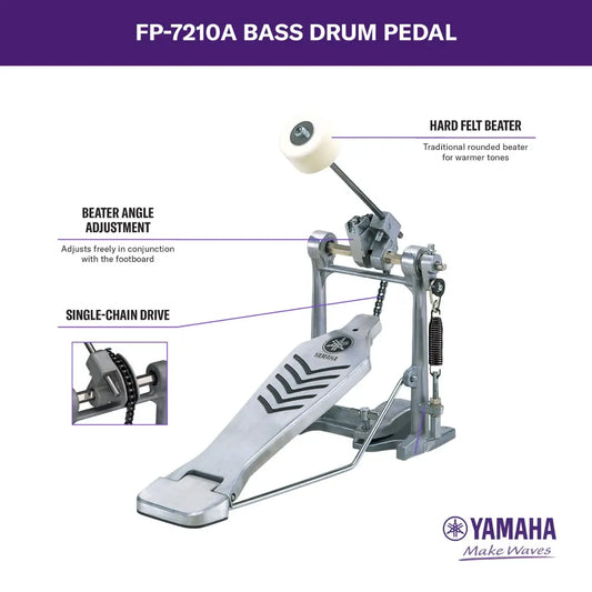 Yamaha FP-7210A 7210 Single Pedal Chain Drive - Drum Center Of Portsmouth
