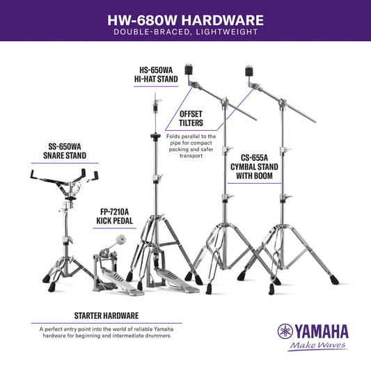 Yamaha HW-680W Double Braced Hardware Pack - Drum Center Of Portsmouth