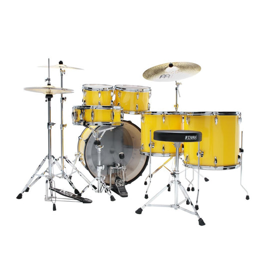 Tama Imperialstar 6pc Complete Drum Set w/22BD Electric Yellow