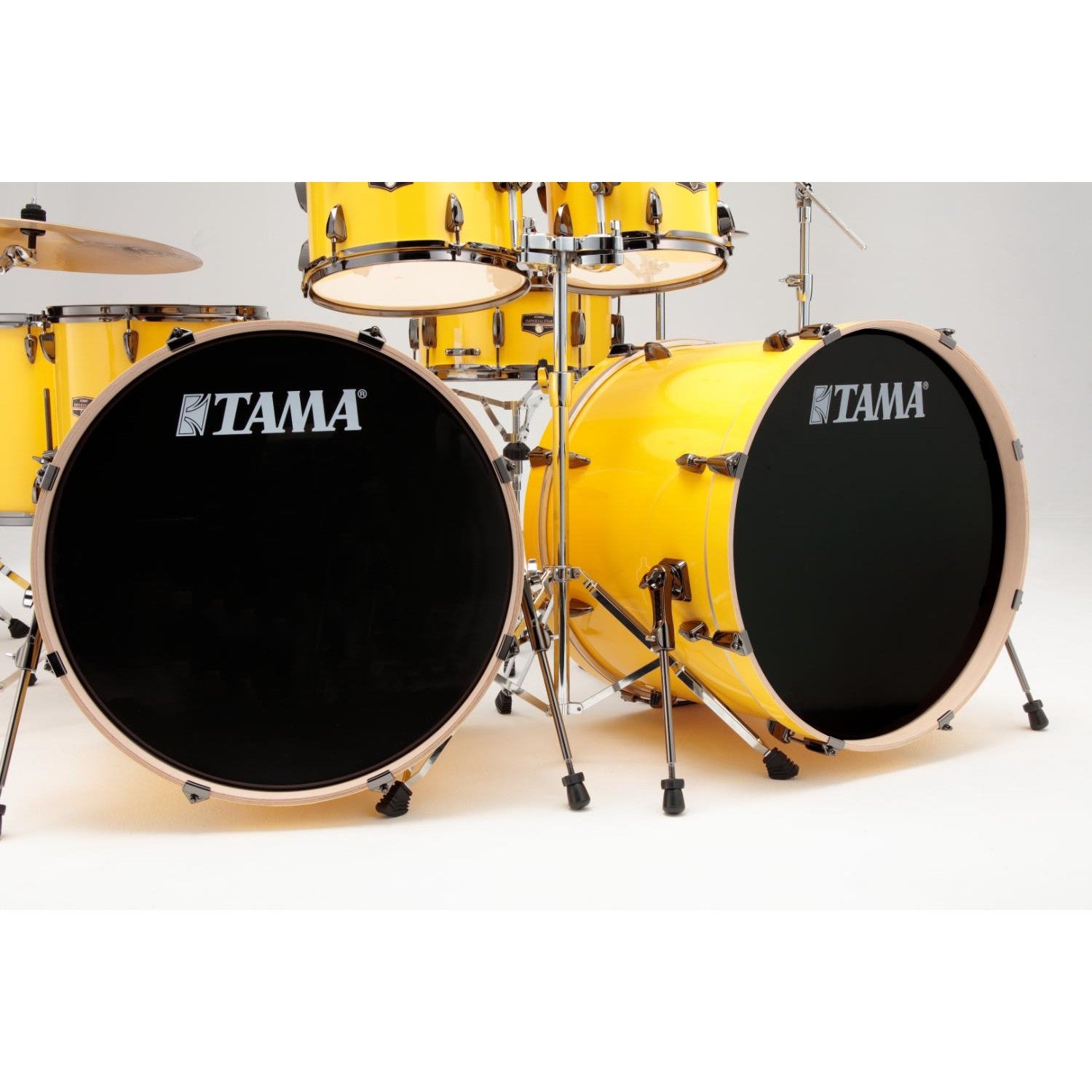 EMBARGOED - ENABLE SEP 30 @ 9PM - Tama Imperialstar 7pc Complete Double Bass Drum Set Electric Yellow - Drum Center Of Portsmouth