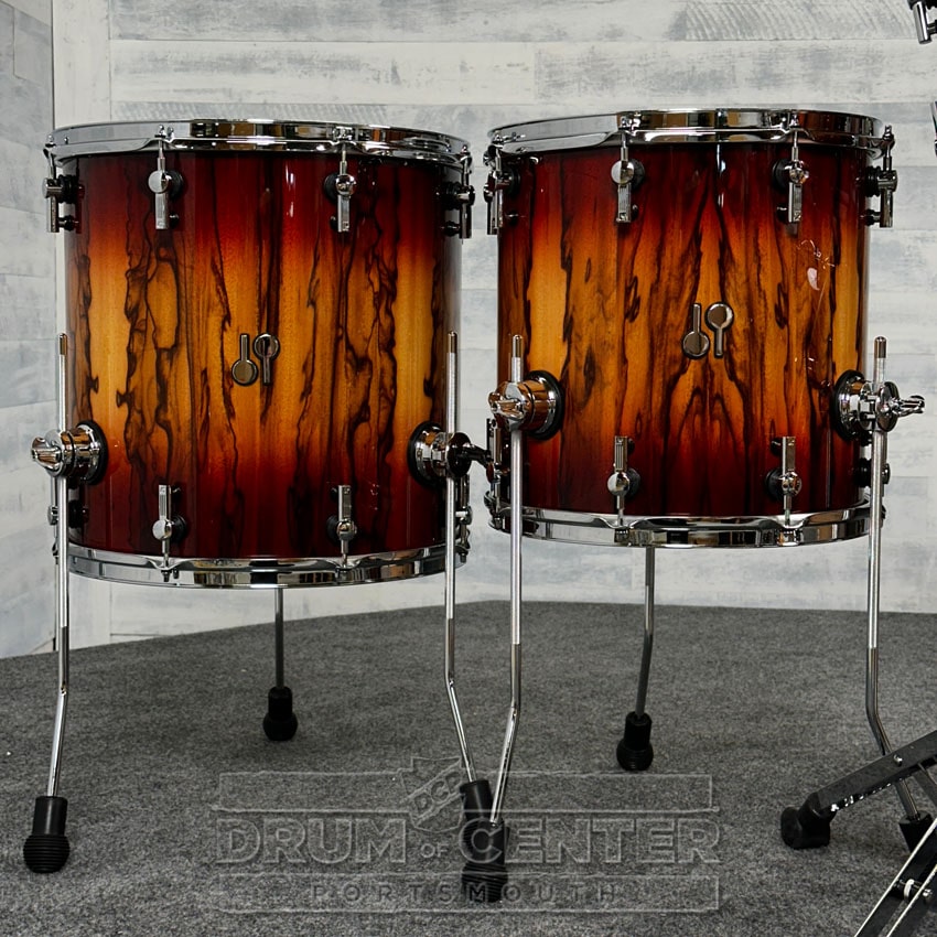 Sonor SQ2 Beech 5pc Drum Set Candy Red Burst Over African Marble - Drum Center Of Portsmouth