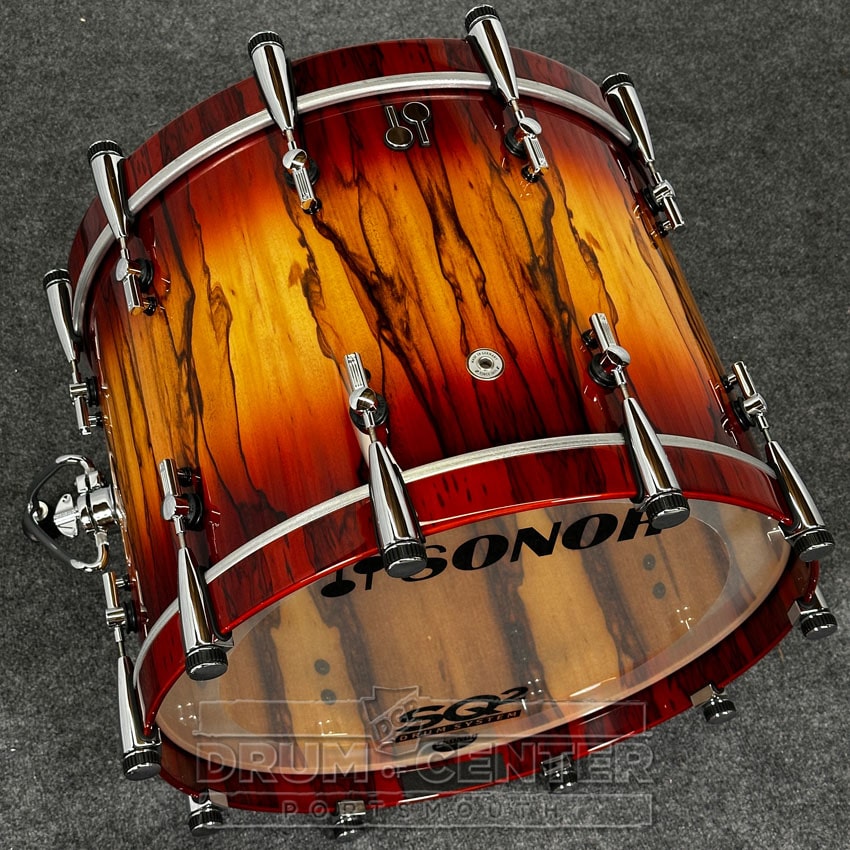 Sonor SQ2 Beech 5pc Drum Set Candy Red Burst Over African Marble - Drum Center Of Portsmouth