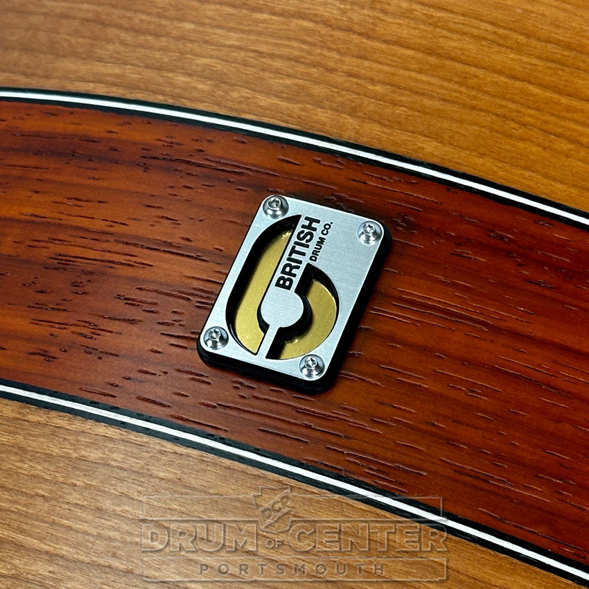 British Drum Company Founder's Reserve Birch 3pc Drum Set Cherry/Padauk Veneer - Drum Center Of Portsmouth