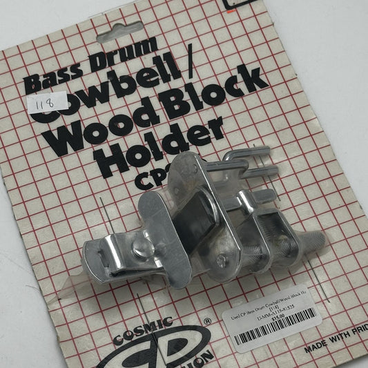 Used CP Bass Drum Cowbell/Wood Block Holder - Excellent - Drum Center Of Portsmouth