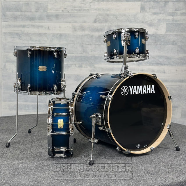 Yamaha Stage Custom Birch 4pc Drum Set 20/12/14/14 Deep Blue Sunburst - Drum Center Of Portsmouth