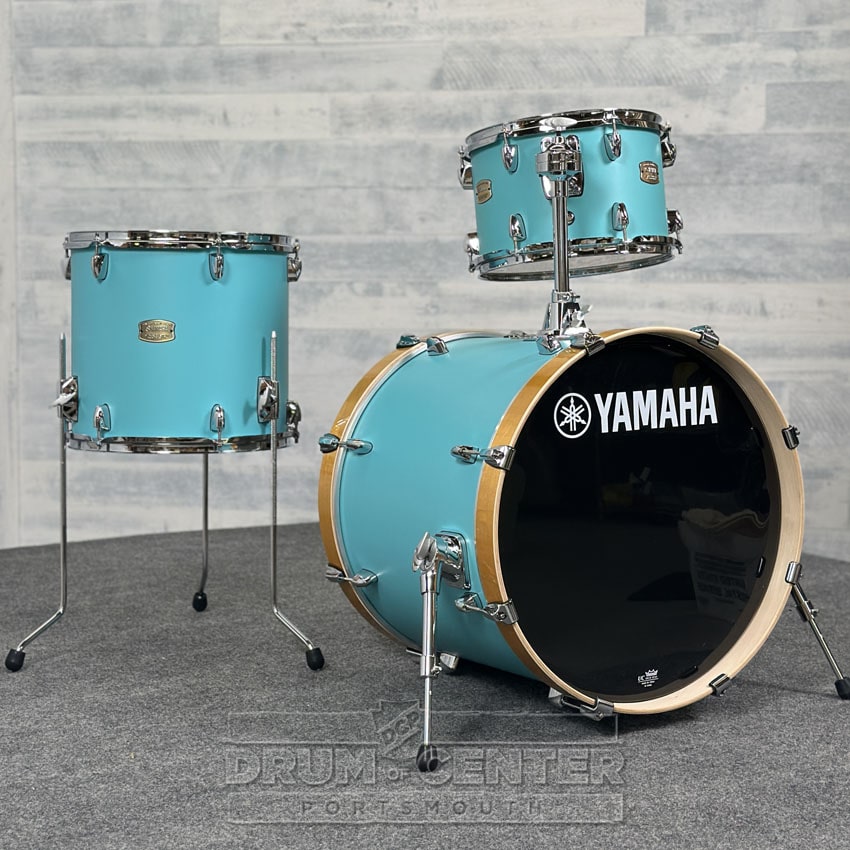 Yamaha Stage Custom Birch 3pc Drum Set 20/12/14 Matte Surf Green - Drum Center Of Portsmouth