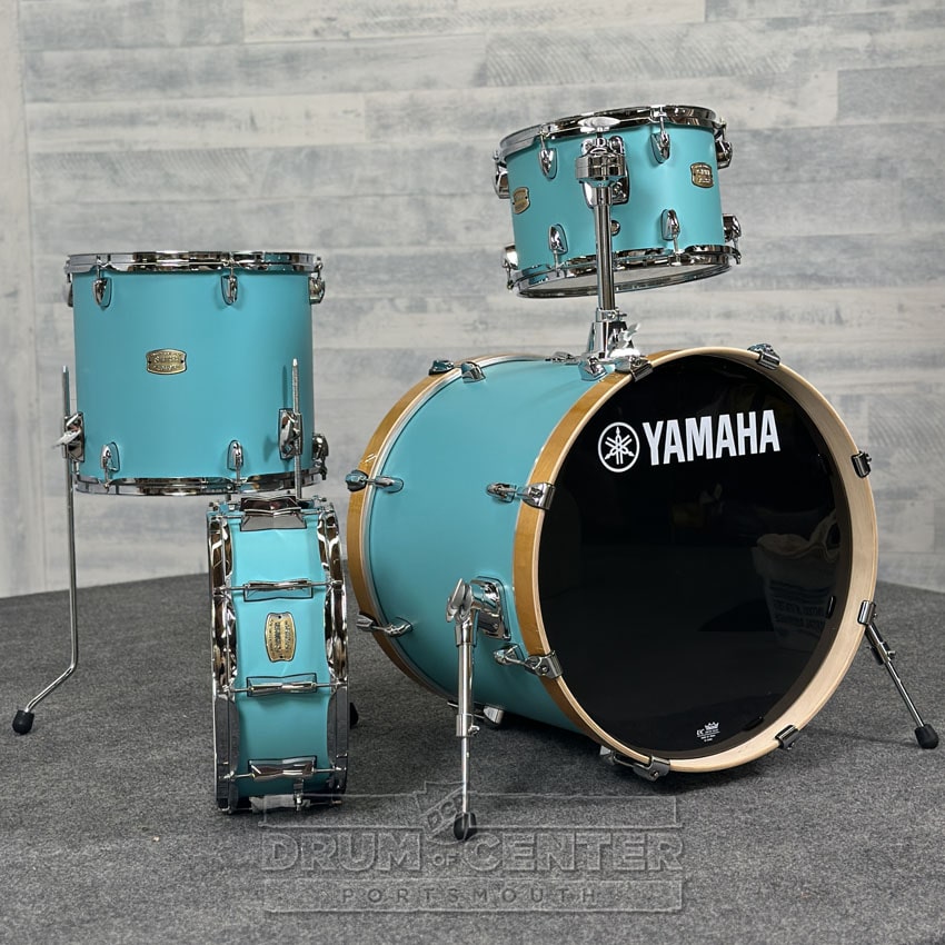 Yamaha Stage Custom Birch 4pc Drum Set 20/12/14/14 Matte Surf Green - Drum Center Of Portsmouth