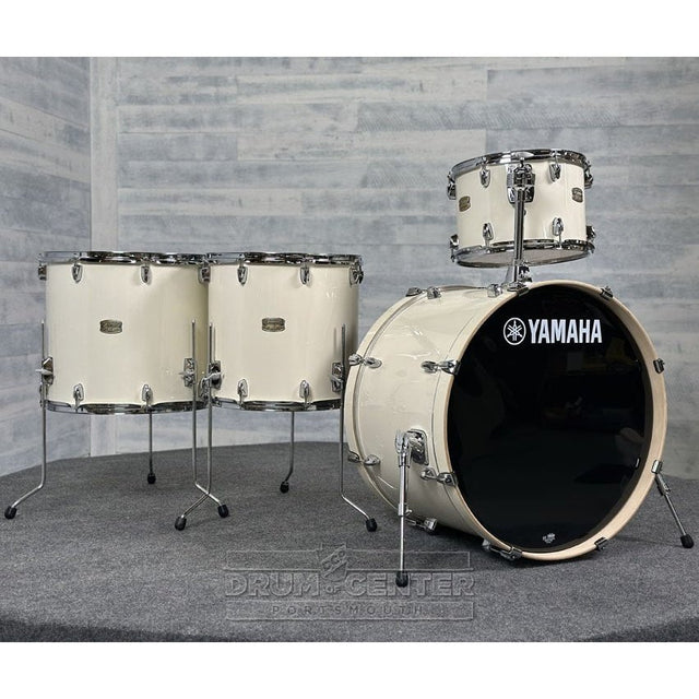 Yamaha Stage Custom Birch 4pc Drum Set 24/13/16/18 Classic White - Drum Center Of Portsmouth