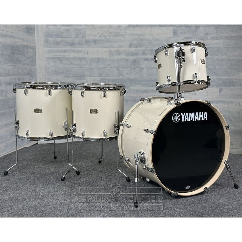 Yamaha Stage Custom Birch 4pc Drum Set 24/14/16/18 Classic White - Drum Center Of Portsmouth