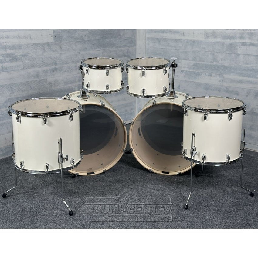 Yamaha Stage Custom Birch 6pc Drum Set (24" Double Bass) Classic White - Drum Center Of Portsmouth