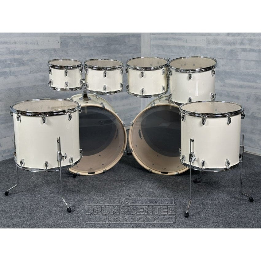 Yamaha Stage Custom Birch 8pc Drum Set (24" Double Bass) Classic White - Drum Center Of Portsmouth