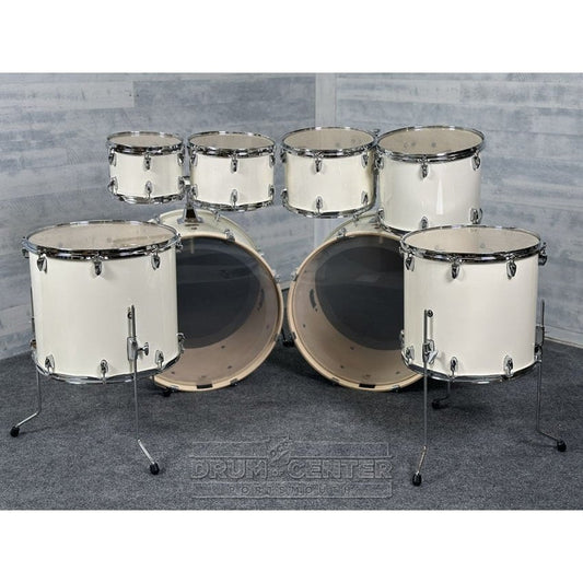 Yamaha Stage Custom Birch 8pc Drum Set (24" Double Bass) Classic White - Drum Center Of Portsmouth