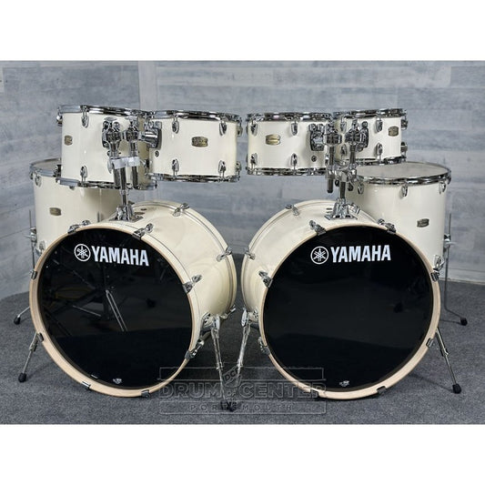 Yamaha Stage Custom Birch 8pc Drum Set (24" Double Bass) Classic White - Drum Center Of Portsmouth
