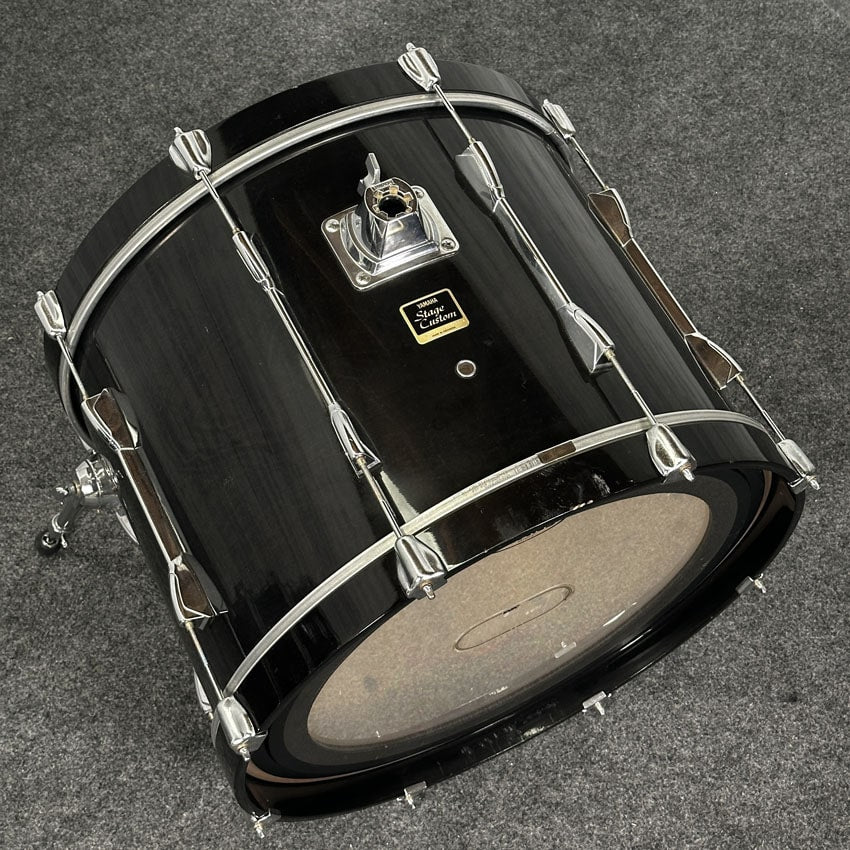 Used Yamaha Stage Custom 5pc Drum Set Transparent Black w/ Mount - Fair - Drum Center Of Portsmouth
