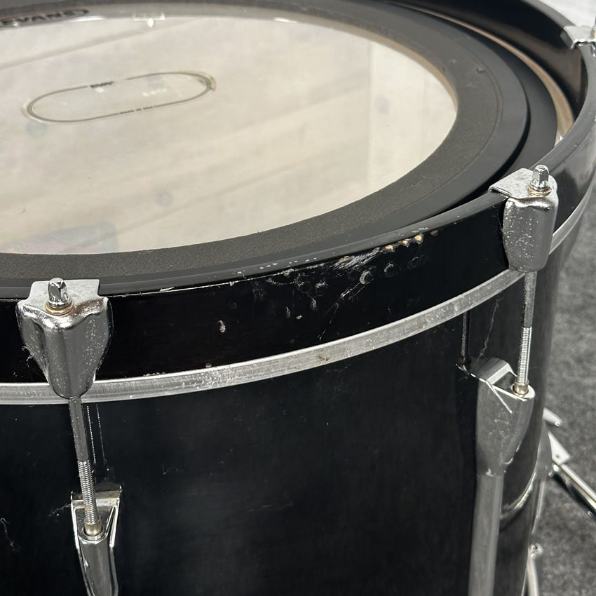 Used Yamaha Stage Custom 5pc Drum Set Transparent Black w/ Mount - Fair - Drum Center Of Portsmouth