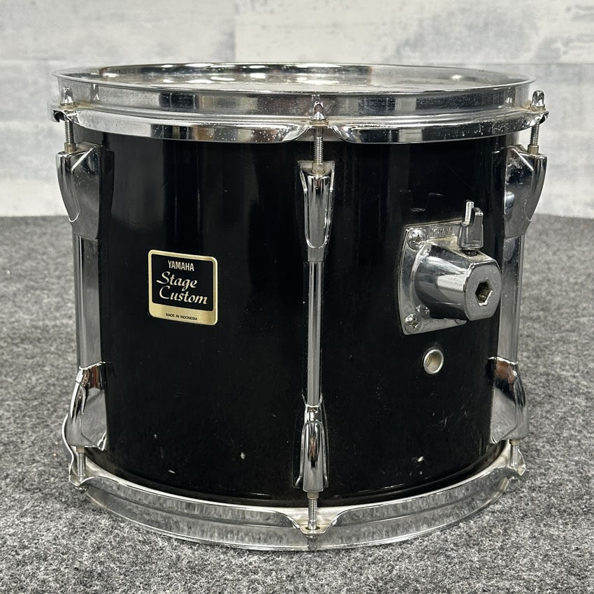 Used Yamaha Stage Custom 5pc Drum Set Transparent Black w/ Mount - Fair - Drum Center Of Portsmouth
