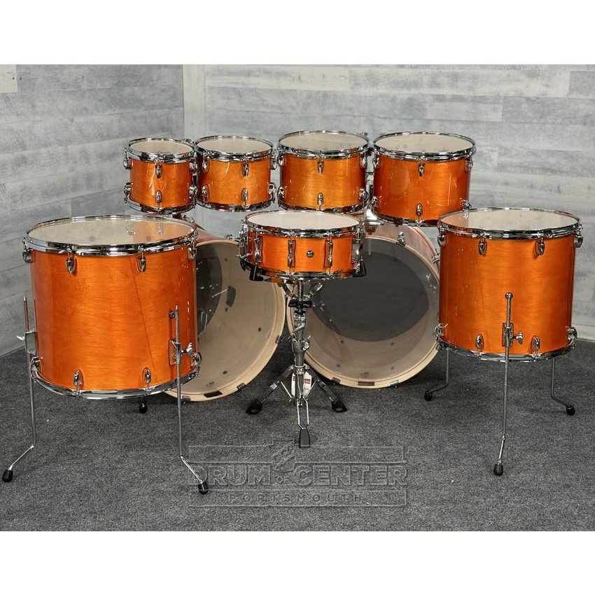 Yamaha Stage Custom Birch 9pc Drum Set (22" Double Bass) Honey Amber - Drum Center Of Portsmouth