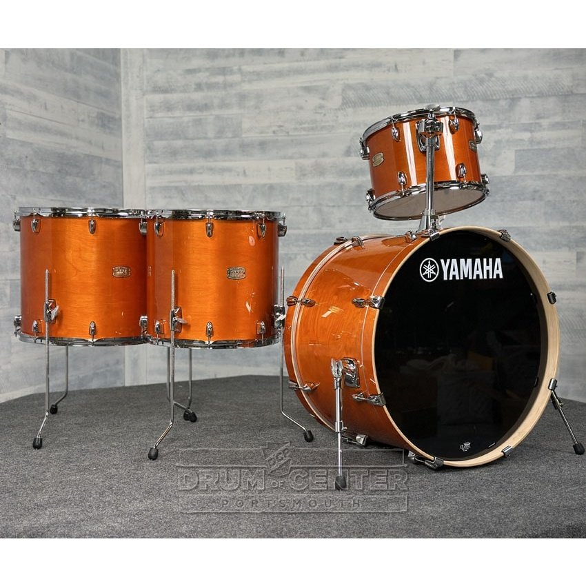 Yamaha Stage Custom Birch 4pc Drum Set 24/13/16/18 Honey Amber - Drum Center Of Portsmouth