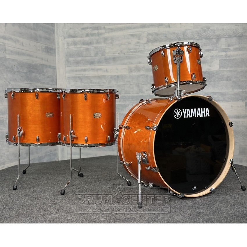 Yamaha Stage Custom Birch 4pc Drum Set 24/14/16/18 Honey Amber - Drum Center Of Portsmouth