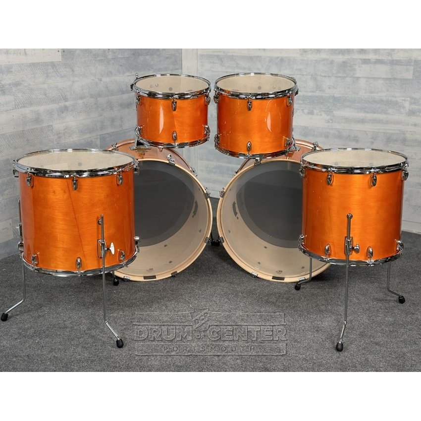 Yamaha Stage Custom Birch 6pc Drum Set (24" Double Bass) Honey Amber - Drum Center Of Portsmouth