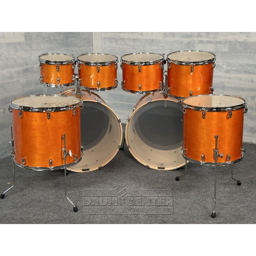Yamaha Stage Custom Birch 8pc Drum Set (24" Double Bass) Honey Amber - Drum Center Of Portsmouth